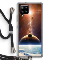 Omicron 2019: Samsung Galaxy A42 5G Transparant Hoesje met koord