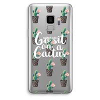 Cactus quote: Samsung Galaxy S9 Transparant Hoesje