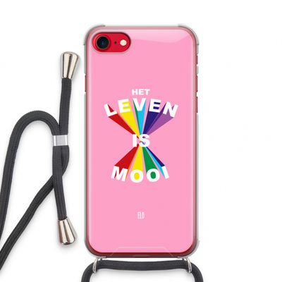 Het Leven Is Mooi: iPhone SE 2020 Transparant Hoesje met koord