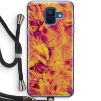 Eternal Fire: Samsung Galaxy A6 (2018) Transparant Hoesje met koord