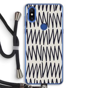 Marrakech Zigzag: Xiaomi Mi Mix 3 Transparant Hoesje met koord