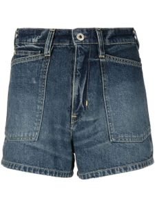 Kenzo short en jean à patch logo - Bleu