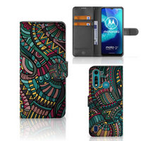 Motorola G8 Power Lite Telefoon Hoesje Aztec