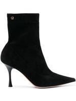 Gianvito Rossi bottines Dunn en daim 90 mm - Noir - thumbnail