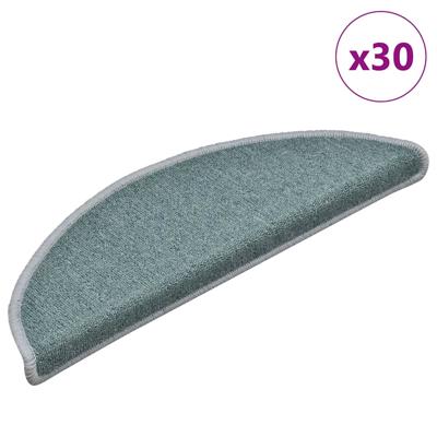 Trapmatten 30 st 56x17x3 cm zeeblauw halfrond