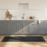 Vloerkleed rechthoekig 70x200 cm bamboe grijs