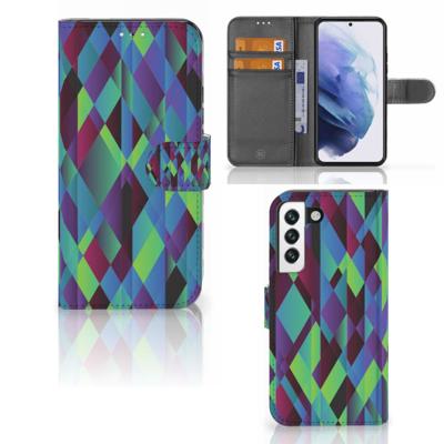 Samsung Galaxy S22 | Book Case | Abstract Green Blue