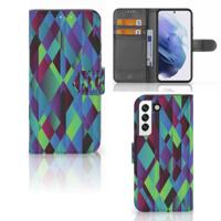 Samsung Galaxy S22 | Book Case | Abstract Green Blue