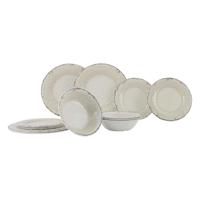 Gimex Stone Line 12-delige Servies Set Beige - thumbnail