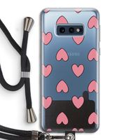 Ondersteboven verliefd: Samsung Galaxy S10e Transparant Hoesje met koord Ondersteboven verliefd: Samsung Galaxy S10e Transparant Hoesje met koord