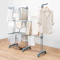 Opvouwbare verticale uitschuifbare wasdroger met wielen Dolver XL InnovaGoods 30 Stangen