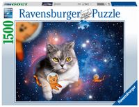 Ravensburger puzzel 1500 stukjes ruimtekat - thumbnail