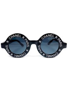 CHANEL Pre-Owned lunettes de soleil 1993 à logo imprimé - Noir