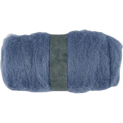 Creativ Company Gekaarde wol, hemelsblauw, 100 gr/ 1 bol