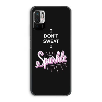Sparkle quote: Xiaomi Redmi Note 10 5G Transparant Hoesje