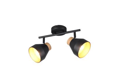Trio Design plafondlamp 2-lichtsValentin zwart - R81922032