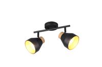 Trio Design plafondlamp 2-lichtsValentin zwart - R81922032