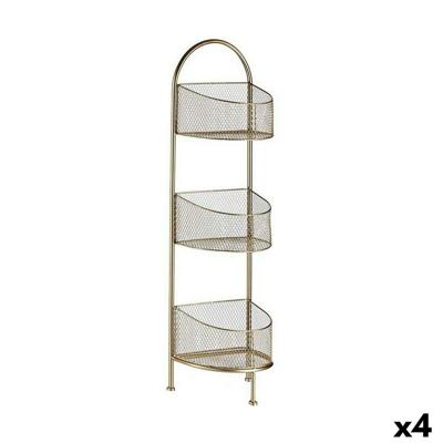 Planken Gift Decor B2607 B2607 Gouden Metaal 21,2 x 97 x 28,5 cm (4 Stuks)