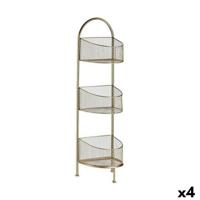 Planken Gift Decor B2607 B2607 Gouden Metaal 21,2 x 97 x 28,5 cm (4 Stuks)