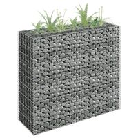 Gabion plantenbak 90x30x90 cm gegalvaniseerd staal - thumbnail
