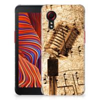 Samsung Galaxy Xcover 5 | Siliconen hoesje | met foto Bladmuziek