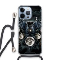 Sinister Wings: iPhone 13 Pro Transparant Hoesje met koord
