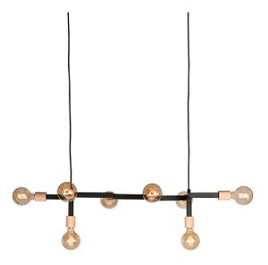 LABEL51 Hanglamp 'Loco', Metaal, 8 lamps, kleur Zwart