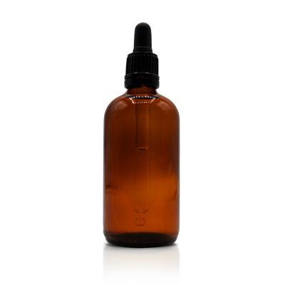 Bruine pipetfles (100ml)