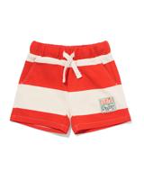 HEMA Babyshort comfy fit sweatstof strepen rood (rood)