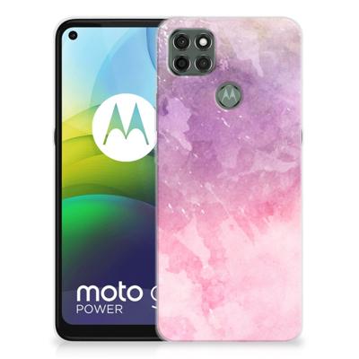 Smartphone hoesje Motorola Moto G9 Power Pink Purple Paint