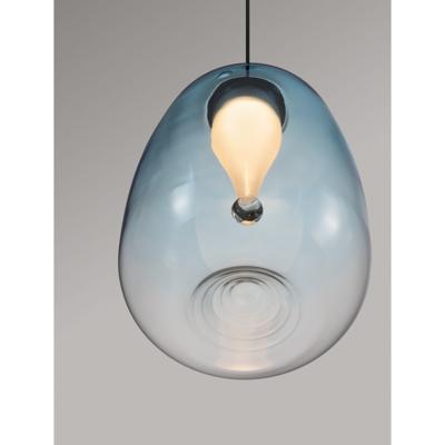 Lyora Design hanglampOblo 1-lichts blauw glas - 9009175