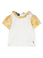 Versace Kids t-shirt à imprimé baroque - Blanc