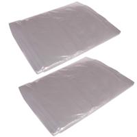 Veba Klussen Afdekfolie - 4x stuks - afdekzeil - transparant - 4 x 5 meter - voor o.a. schilderen