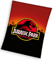 Jurassic Park fleece plaids meerkleurig 130x160cm