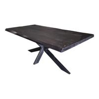 Boomstam eettafel Boston Black | 180 cm