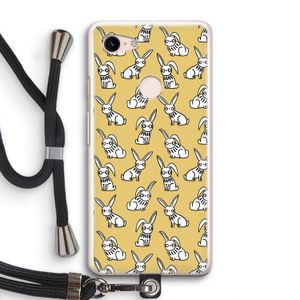 Haas: Pixel 3 Transparant Hoesje met koord
