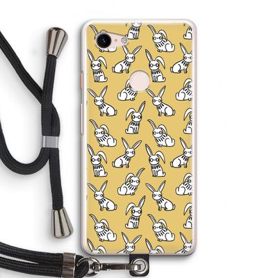 Haas: Pixel 3 Transparant Hoesje met koord