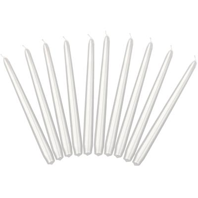 Partydeco Dinerkaarsen - parel wit - 40x stuks - 24 cm - 5 Branduren - Kandelaar kaarsen Partydeco Dinerkaarsen - parel wit - 40x stuks - 24 cm - 5 Branduren - Kandelaar kaarsen