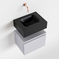 Toiletmeubel Mondiaz Andor | 40 cm | Meubelkleur Cale | Lex vrijhangend wastafel Urban Midden | Zonder kraangat