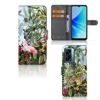 Telefoonhoesje | Met pasjeshouder | voor OPPO A77 5G | A57 5G Jungle