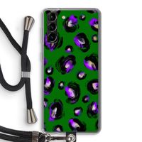 Green Cheetah: Samsung Galaxy S21 Plus Transparant Hoesje met koord