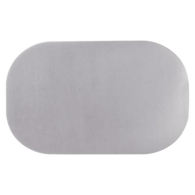 Rechthoekige placemat - PVC - grijs - 44 x 28 cm - met ronde hoeken - tafeldecoratie Rechthoekige placemat - PVC - grijs - 44 x 28 cm - met ronde hoeken - tafeldecoratie