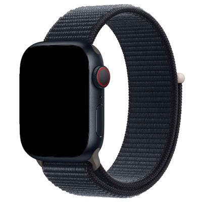 Apple Watch Nylon Geweven Sport Band - Middernacht - 38, 40, 41 & 42mm