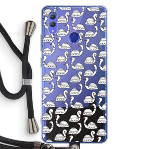 Zwanen: Honor Note 10 Transparant Hoesje met koord