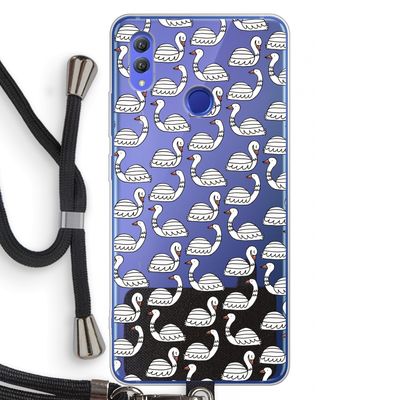 Zwanen: Honor Note 10 Transparant Hoesje met koord