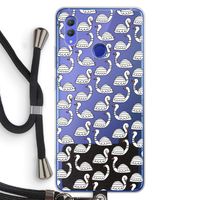 Zwanen: Honor Note 10 Transparant Hoesje met koord