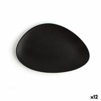 Dinerbord Ariane Antracita Driehoekig Zwart Keramisch Ø 21 cm (12 Stuks)