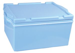 Warmhoudbox voor Rijst - Lichtblauw Kunststof - 47.5 x 36.5 x 25.5cm