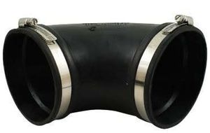 Air Aqua Flexibele Rubber Bocht 90° - Doe-het-zelf, Weerbestendig, 160mm - Eenvoudige Vijver Installatie
