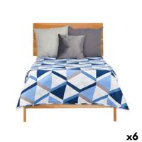 Omkeerbare sprei Gift Decor 3523 3523 Blauw Wit 240 x 260 cm 260 x 0,3 x 240 cm (6 Stuks)